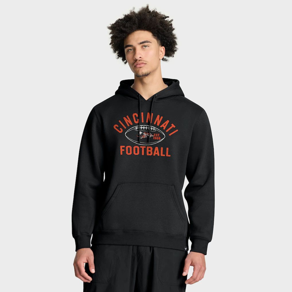 Men 2026 NFL Cincinnati Bengals black Hoodie hooded style 02